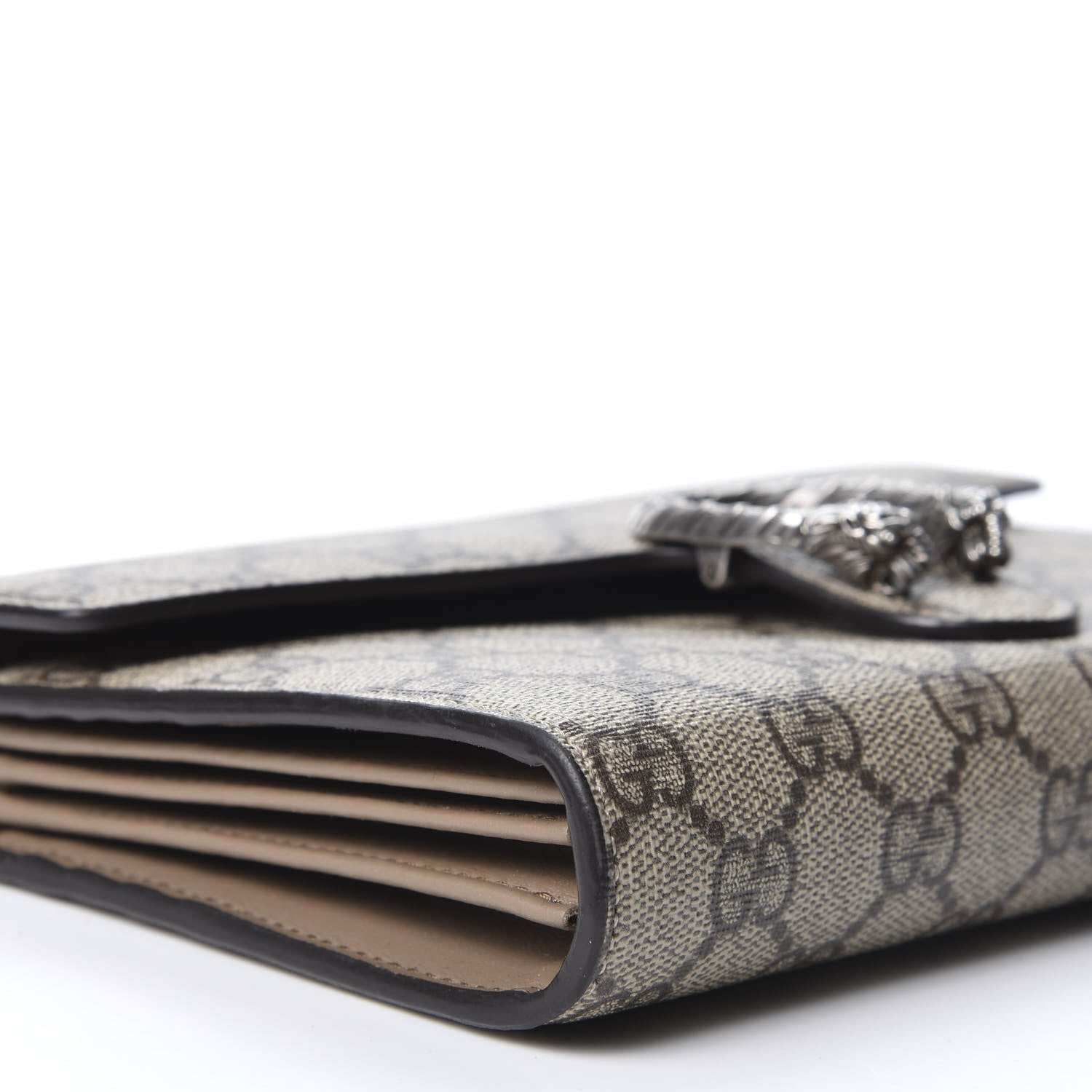 Gucci GG Supreme Monogram Mini Dionysus Chain Wallet Beige Taupe 5 of 9