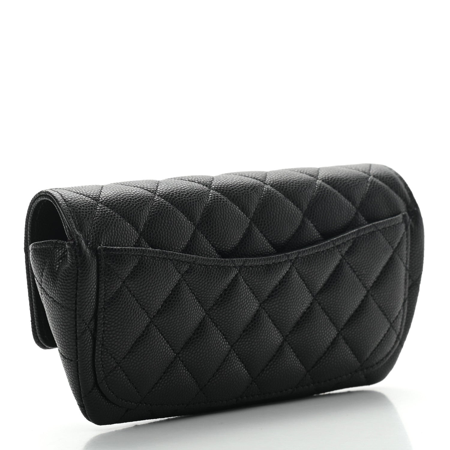 Chanel Caviar Quilted Glasses Case With Chain Black 3 of 7