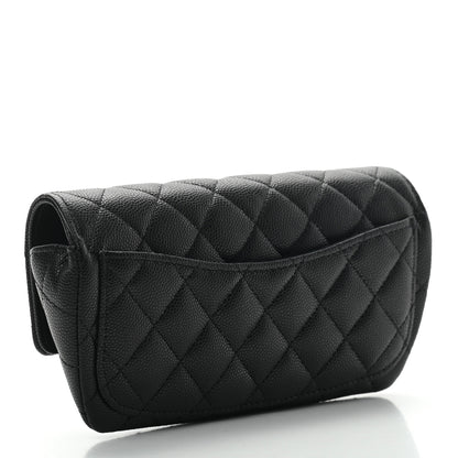 Chanel Caviar Quilted Glasses Case With Chain Black 3 of 7