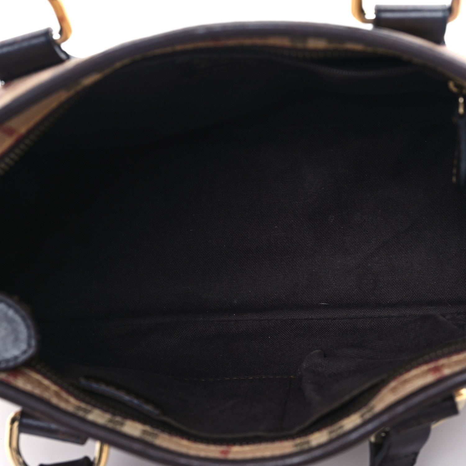 Burberry Haymarket Check Medium Regent Tote Chocolate 5 of 12