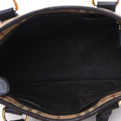 Burberry Haymarket Check Medium Regent Tote Chocolate 5 of 12