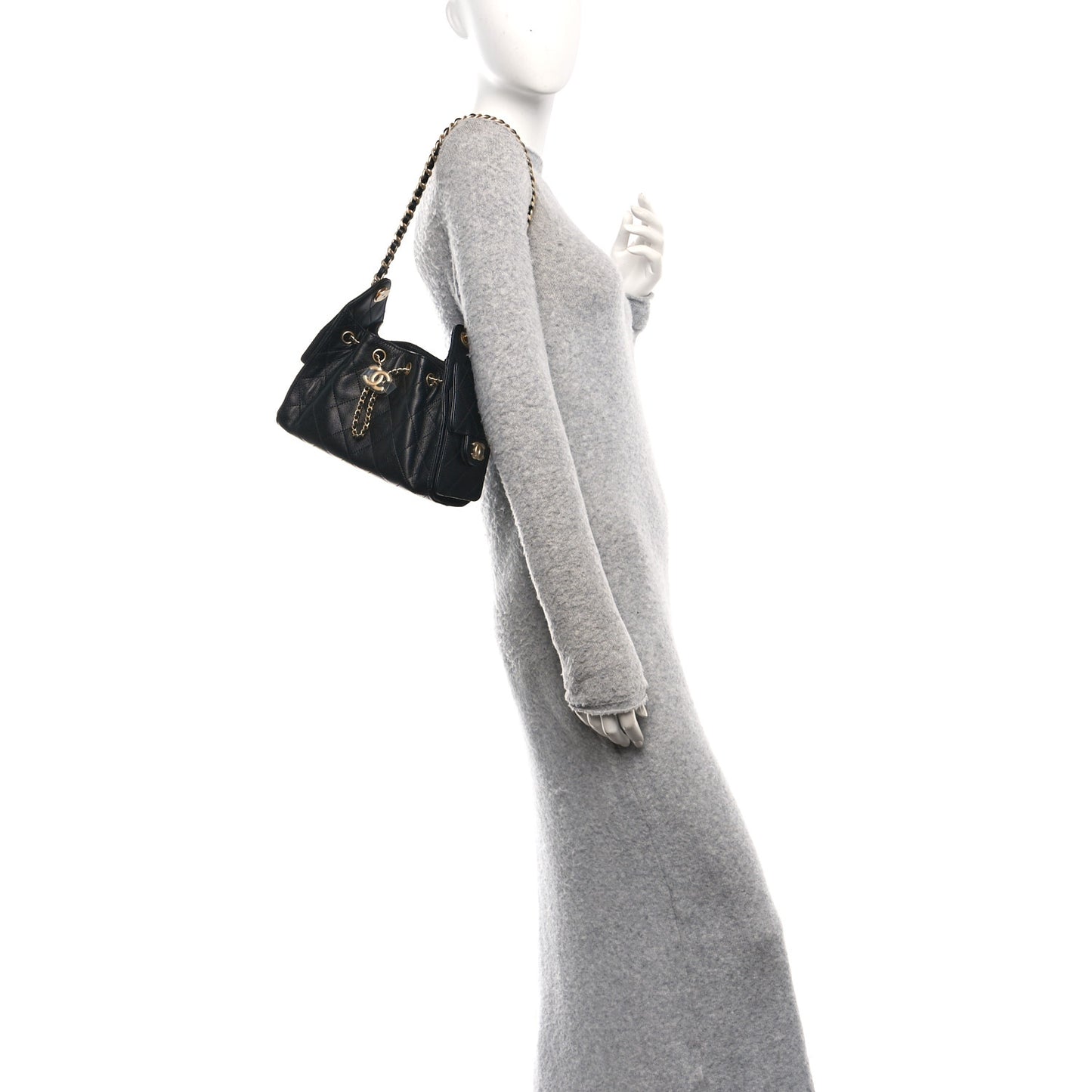 Caviar Quilted Mini Chanel 25 Handbag Black