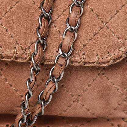 Chanel Suede Calfskin Stitch Flap Light Brown 22 of 25