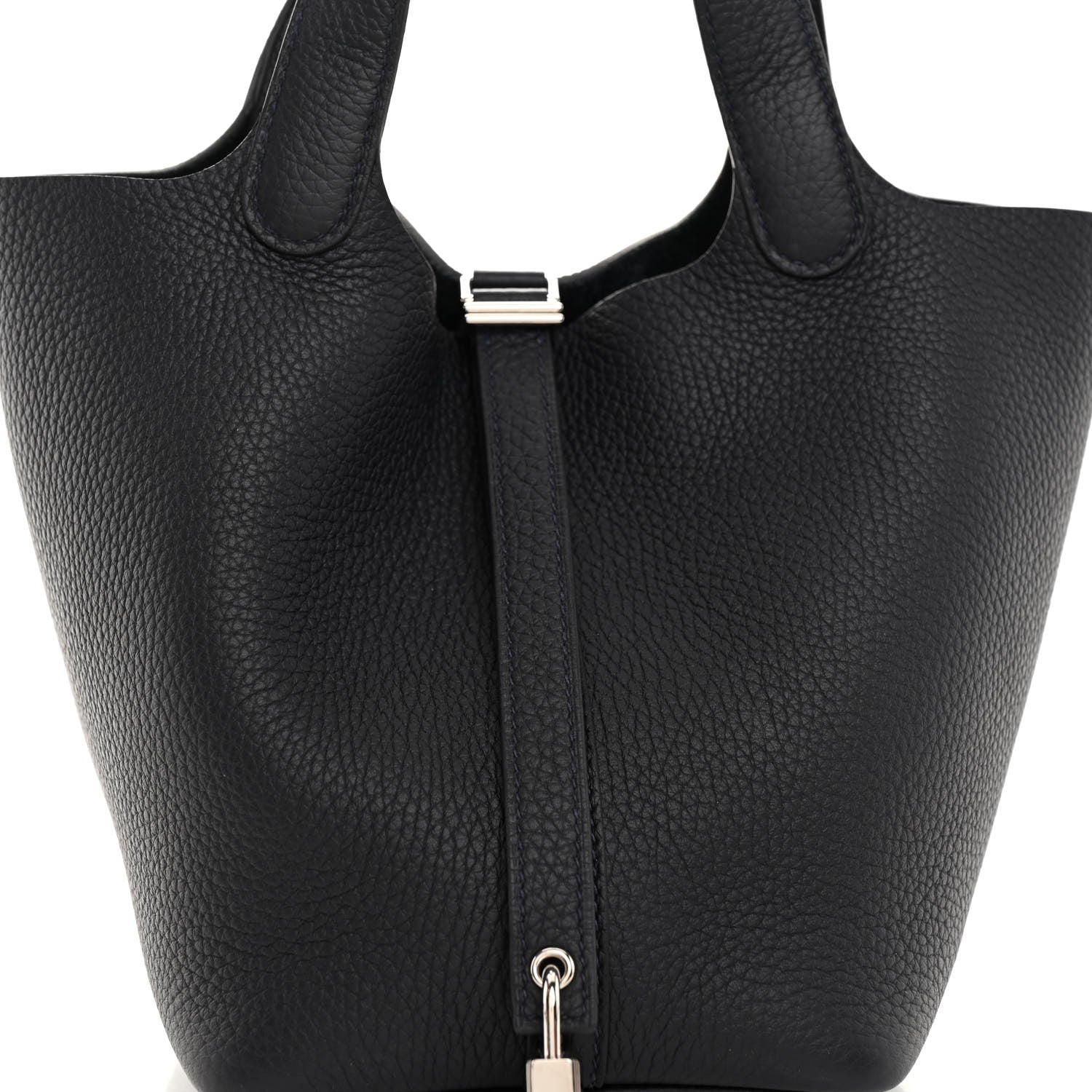 Hermes Taurillon Clemence Picotin Lock 18 PM Bleu Nuit 8 of 11