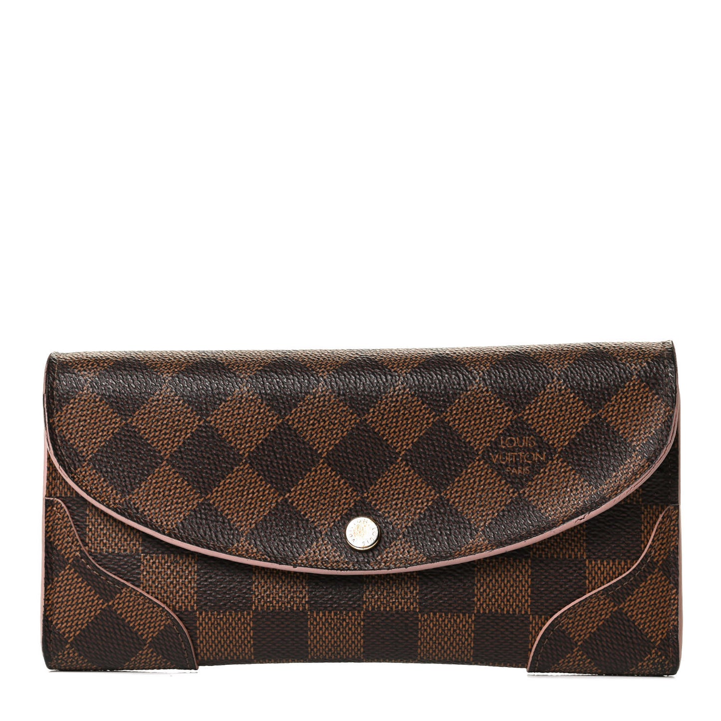 Damier Ebene Caissa Wallet Rose Ballerine