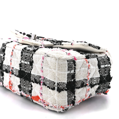 Chanel Tweed Quilted Mini Rectangular Flap Black White Pink 12 of 13