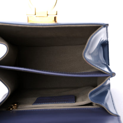 Salvatore Ferragamo Brushed Off Calfskin Small Iconic Top Handle Bag Light Blue 5 of 10