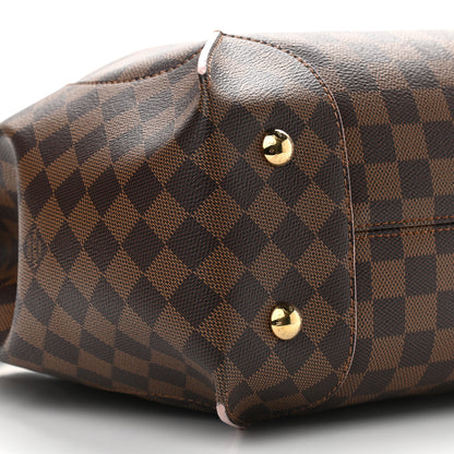 Louis Vuitton Damier Ebene Caissa Hobo Rose Ballerine 9 of 13