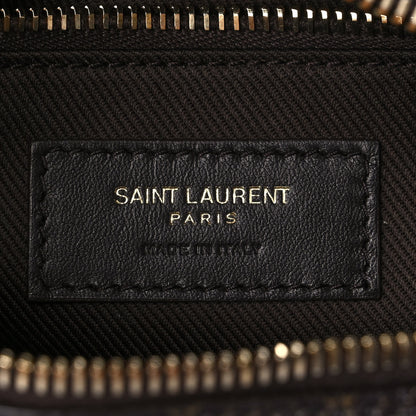 Saint Laurent Canvas Smooth Calfskin Le Monogramme Camera Bag Chestnut 5 of 11