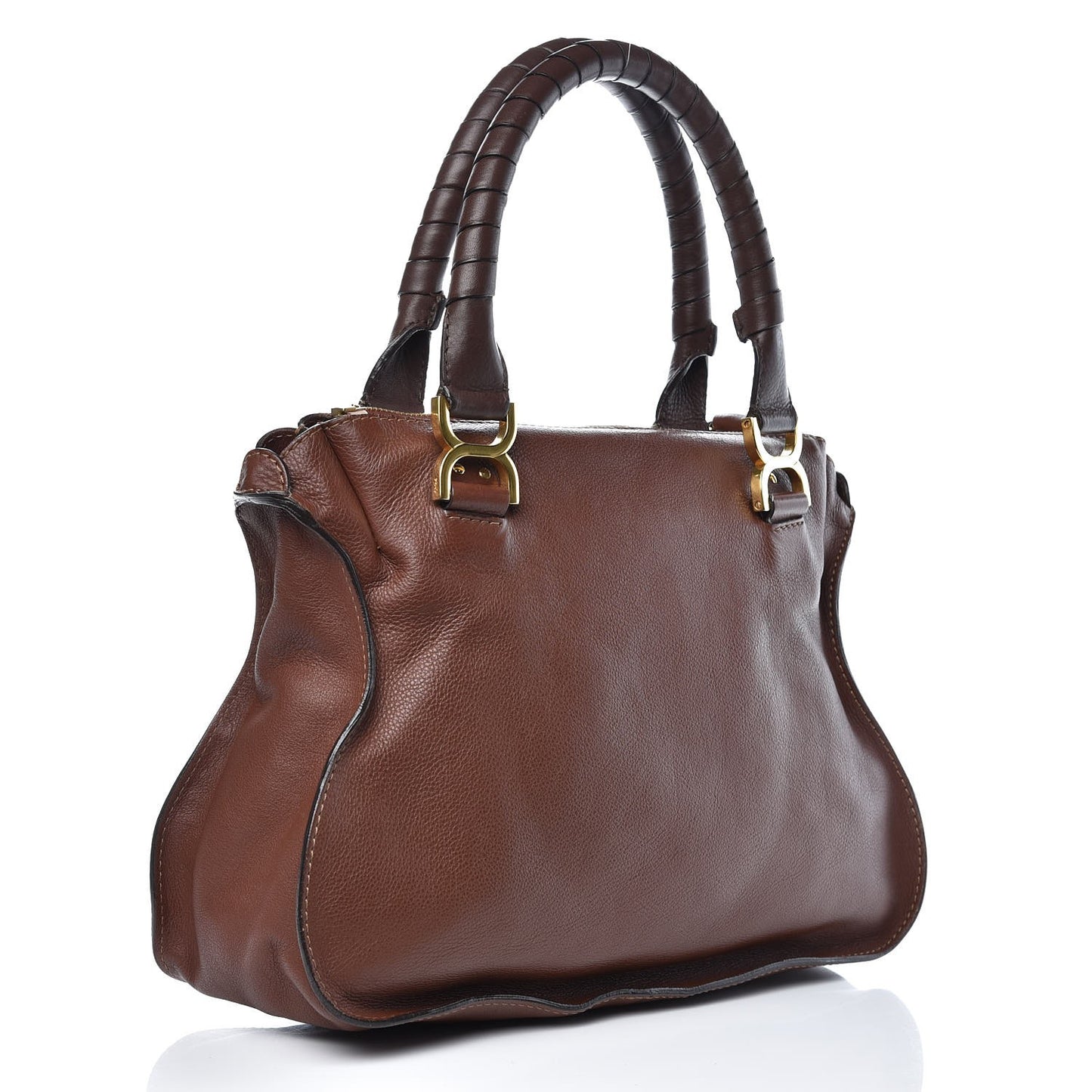 Calfskin Medium Marcie Satchel Ebony