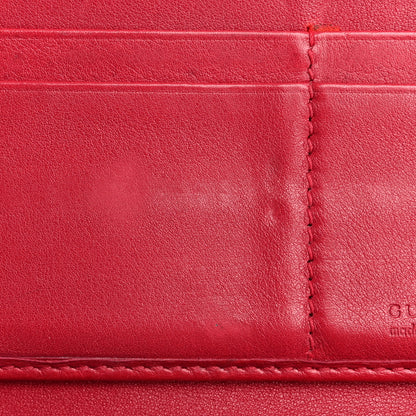 Gucci Microguccissima Interlocking G Continental Wallet Red 9 of 11