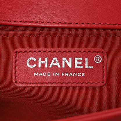 Chanel Lambskin Quilted Medium Boy Flap Red 6 of 11