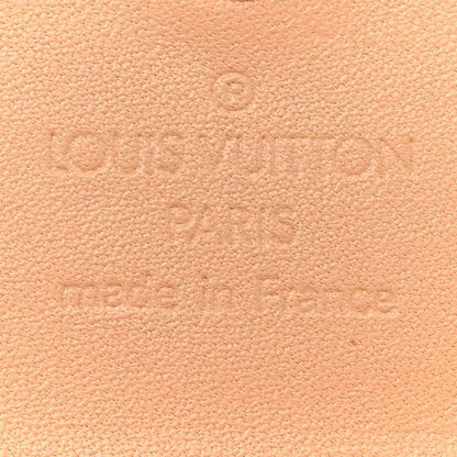 Louis Vuitton Monogram Cherry Blossom Porte-Monnaie Plat Coin Purse Brown 7 of 8