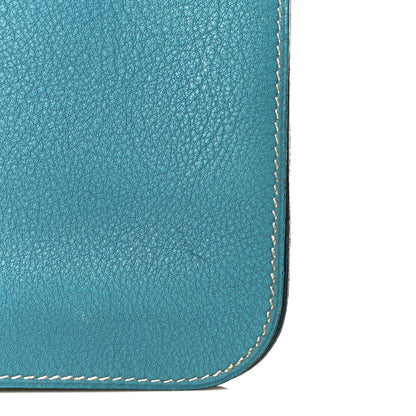 Hermes Togo Dogon Duo Wallet Blue Jean 12 of 13