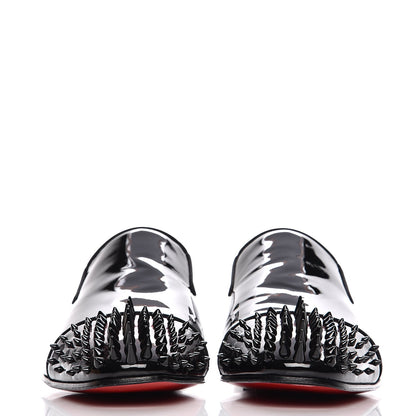 Christian Louboutin Mens Patent Spikes Dynodent Flat Loafers 42 Black 4 of 10