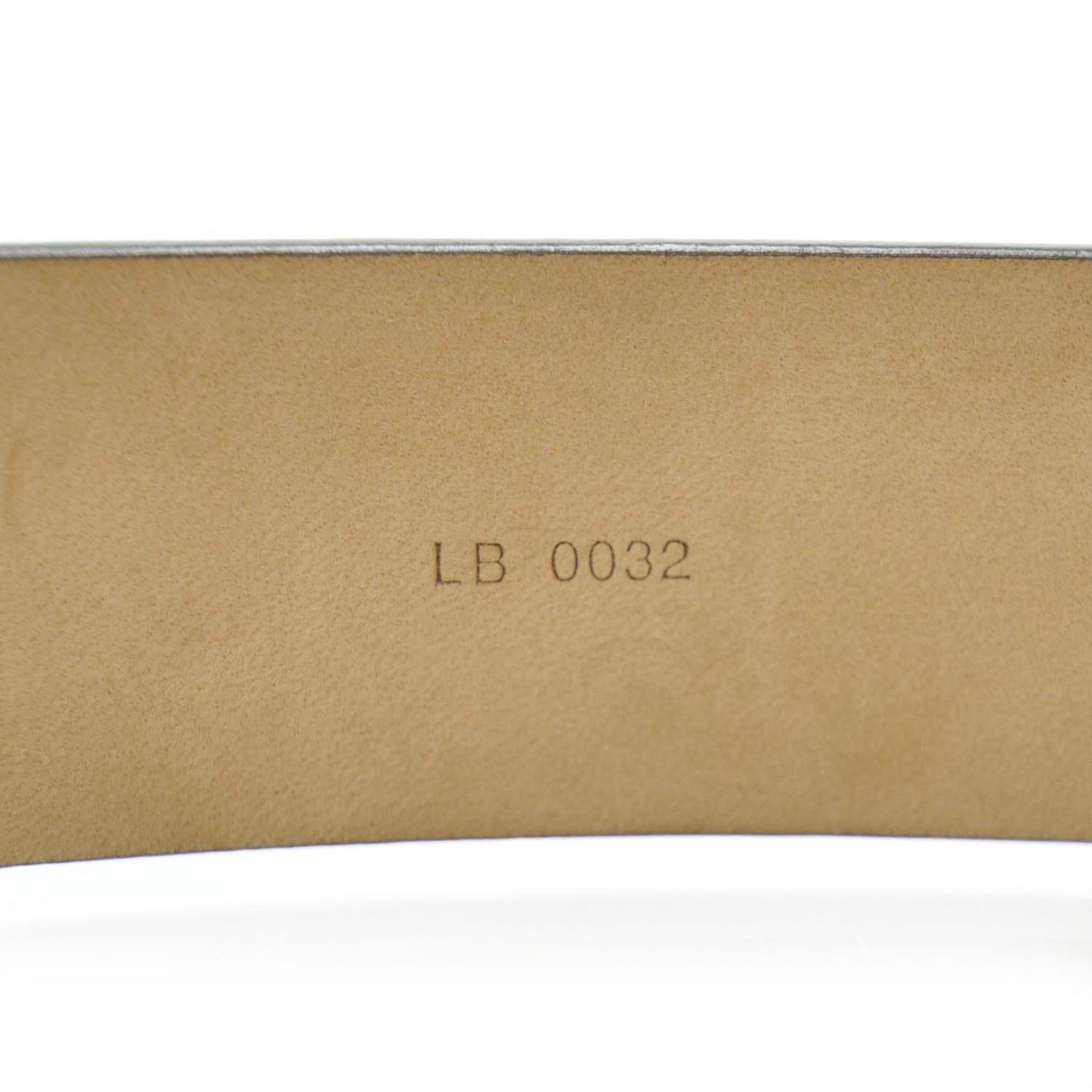 Monogram Ceinture Belt w Silver Buckle