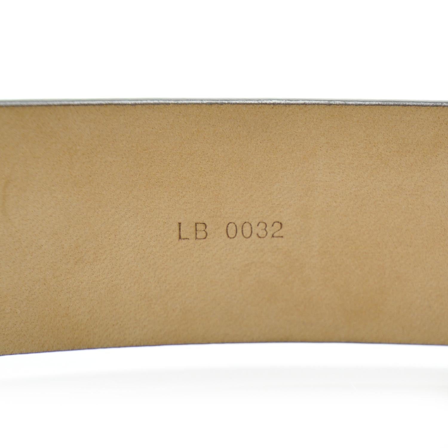 Louis Vuitton Monogram Ceinture Belt w Silver Buckle 6 of 6
