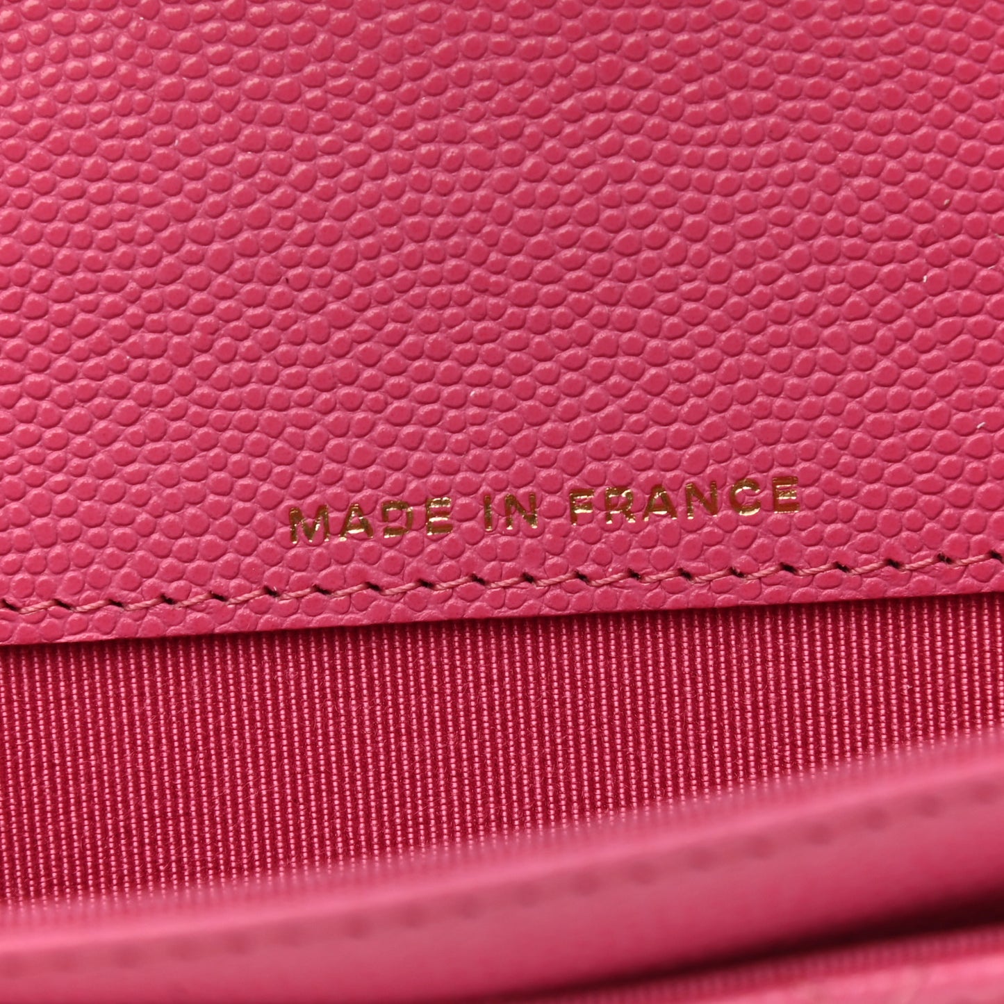 Caviar Quilted Flap Card Holder Wallet Pink