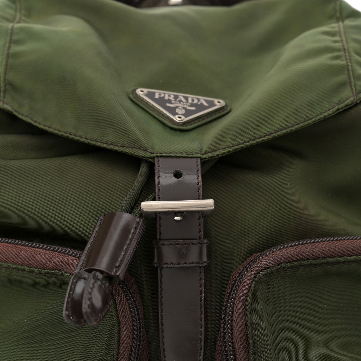 Prada Nylon Vela Small Backpack Militare 8 of 11