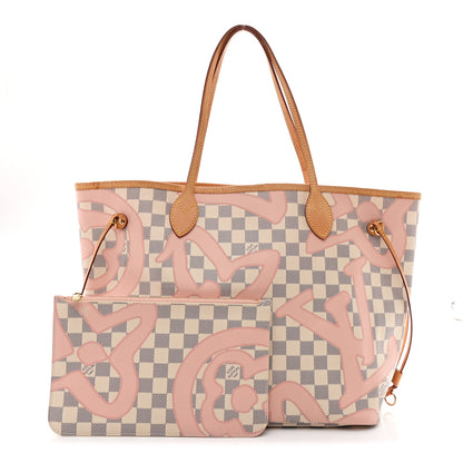 Louis Vuitton Damier Azur Tahitienne Neverfull MM 3 of 12
