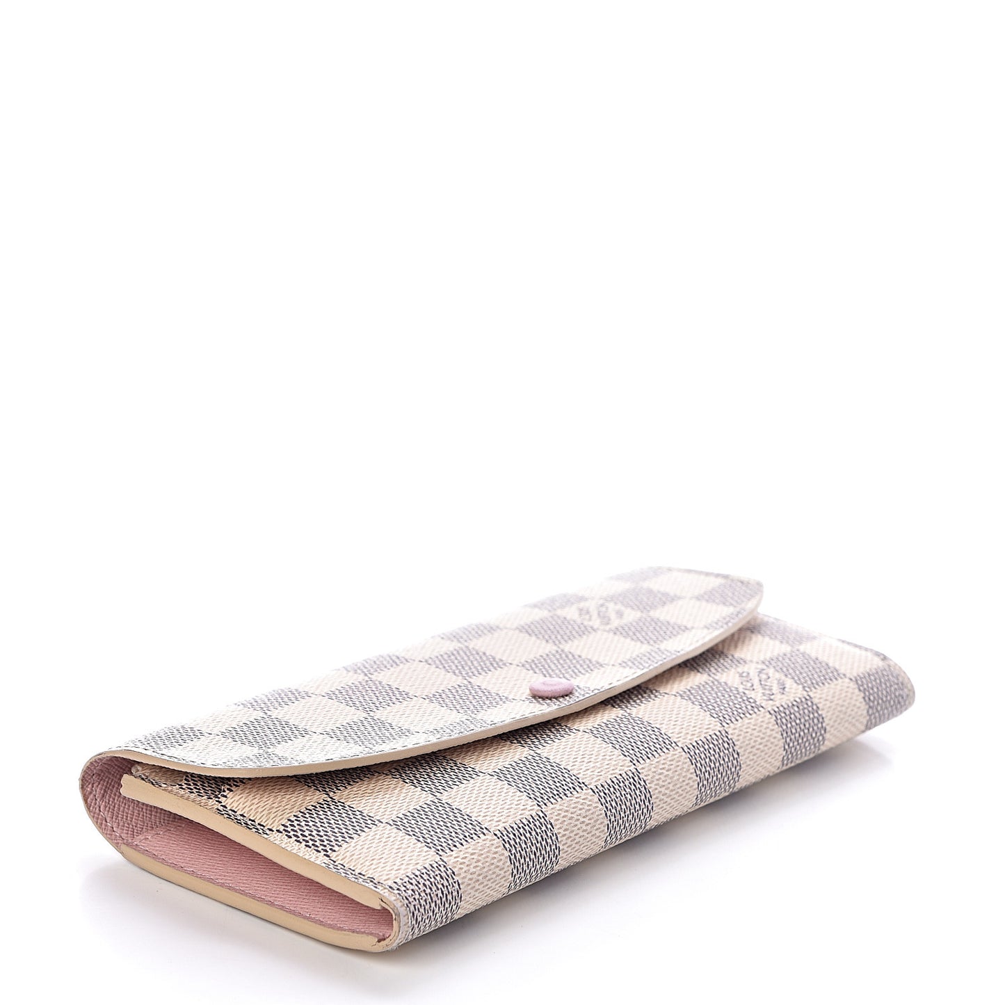 Damier Azur Emilie Wallet Rose Ballerine