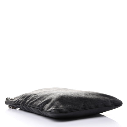 Givenchy Pebbled Calfskin Large HDG Flat Tote Black 4 of 10