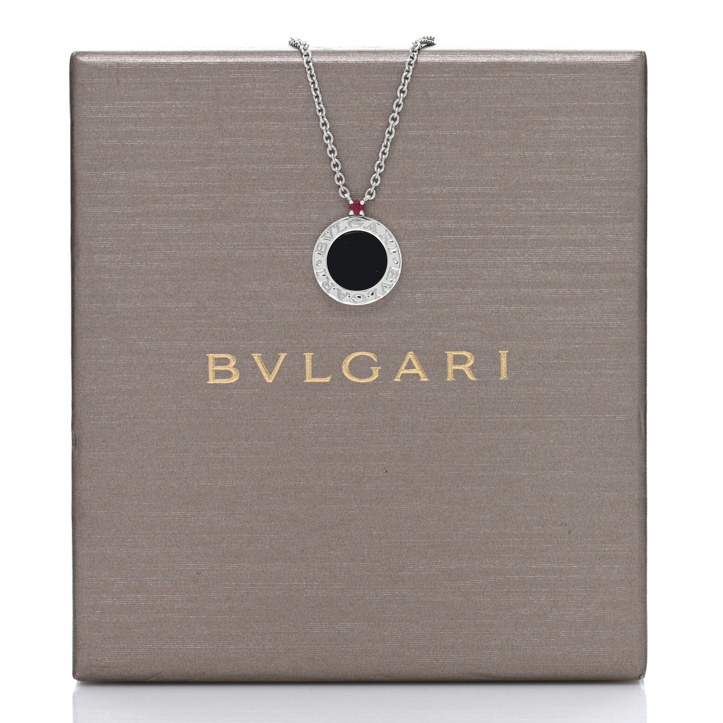 Sterling Silver Black Onyx Ruby Save The Children Anniversary Pendant Necklace