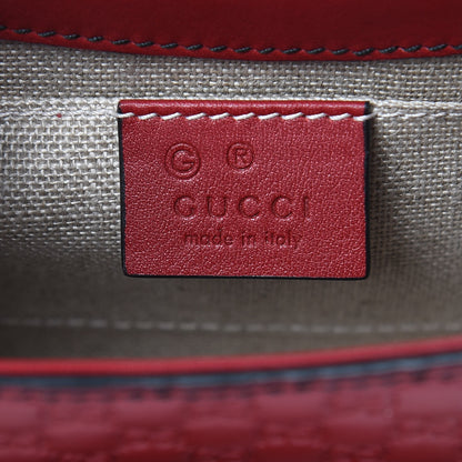 Gucci Soft Microguccissima Mini Emily Chain Shoulder Bag Rosso 6 of 11