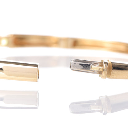 Tiffany 18K Yellow Gold Amethyst Peridot Diamond Bangle Bracelet 5 of 5