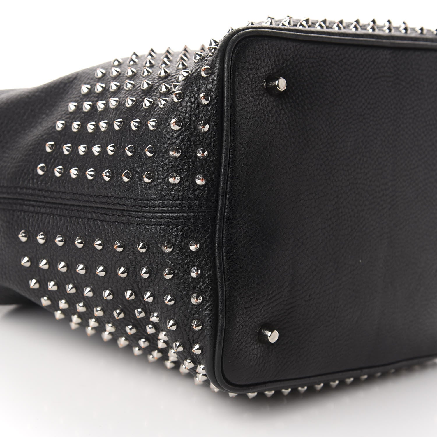 Burberry Calfskin Studded Medium Susanna Hobo Black 6 of 13
