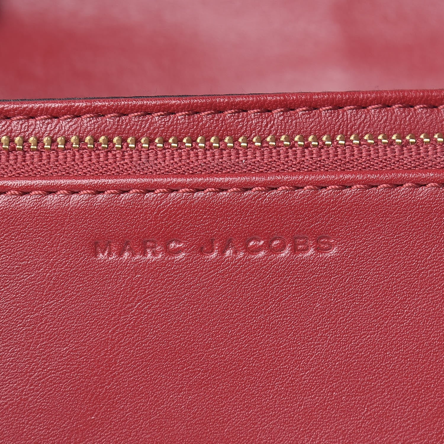 Marc Jacobs Lambskin Matelasse Double J Wallet On Chain Red 6 of 16