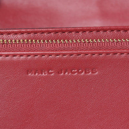 Marc Jacobs Lambskin Matelasse Double J Wallet On Chain Red 6 of 16