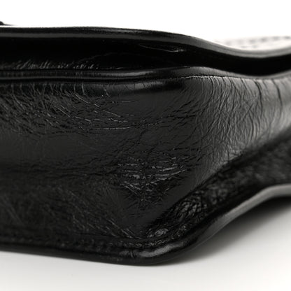 Saint Laurent Crinkled Calfskin Matelasse Monogram Niki Chain Wallet Black 10 of 10