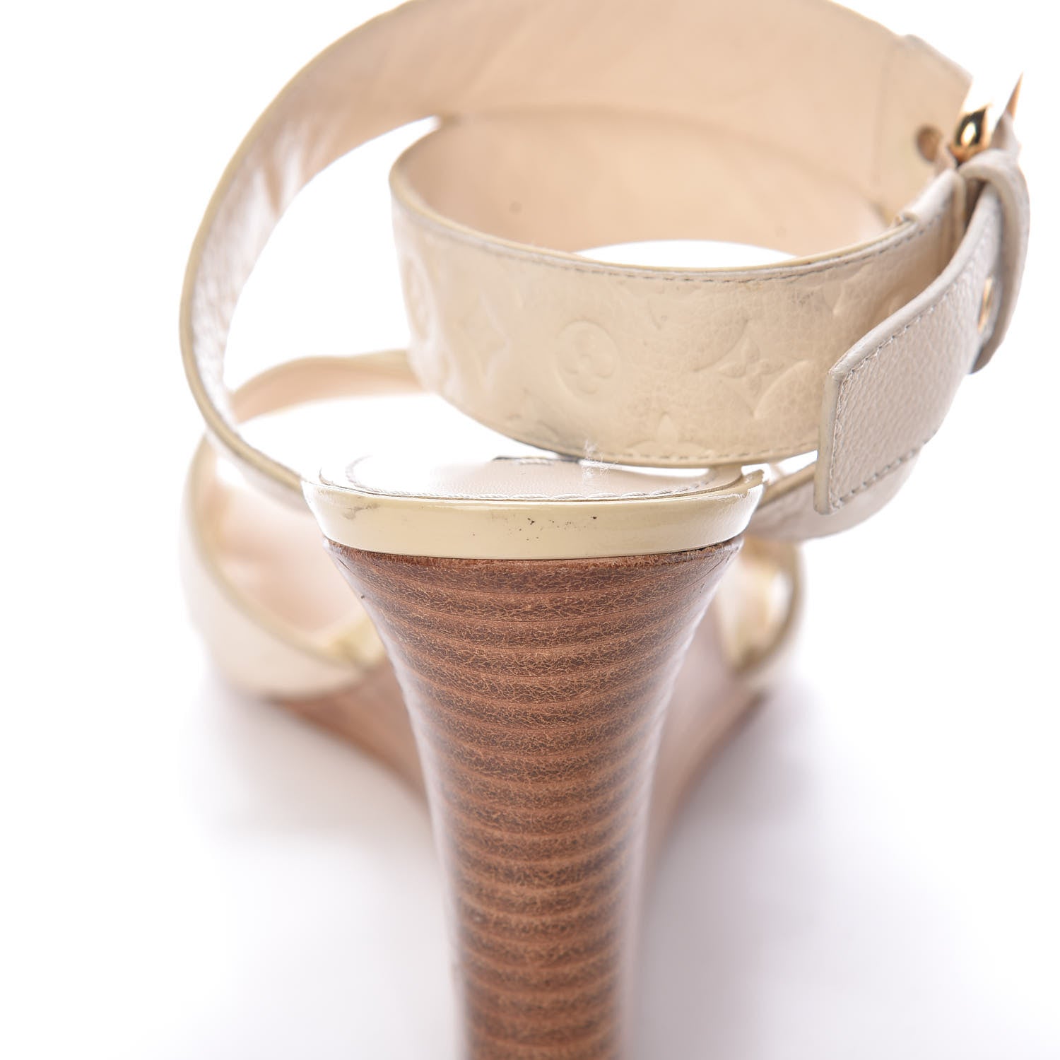 Louis Vuitton Monogram Wedge Sandals 41 White 17 of 23