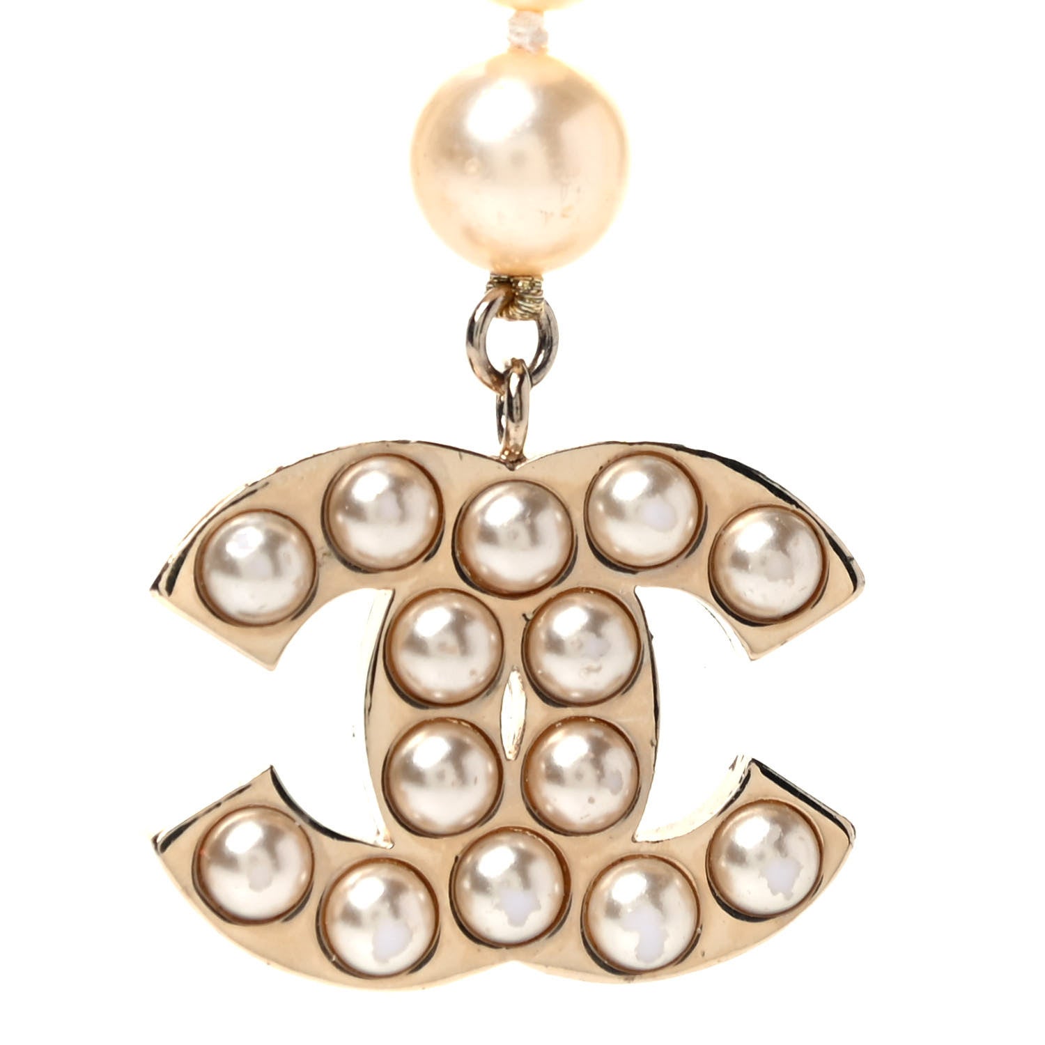 Chanel Pearl CC Double Strand Belt Gold 4 of 4