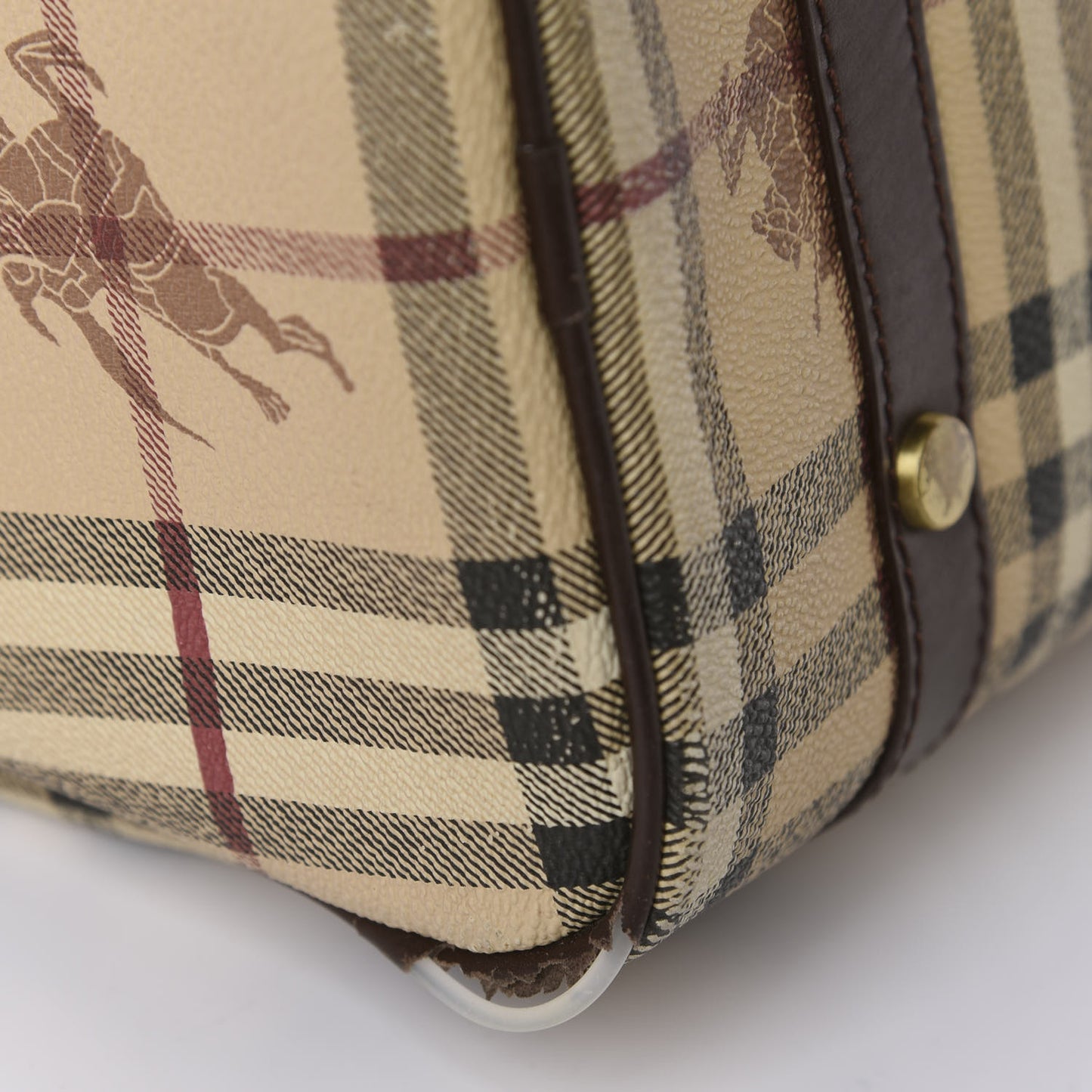 Haymarket Check Studded Bowler Brown