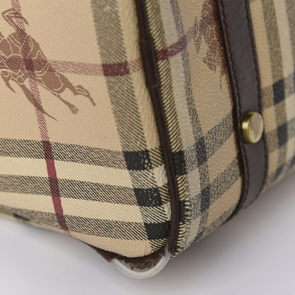 Burberry Haymarket Check Studded Bowler Brown 11 of 21