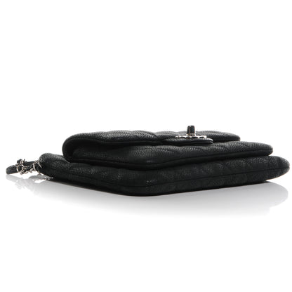 Chanel Iridescent Caviar Daily Zip Crossbody Black 4 of 8