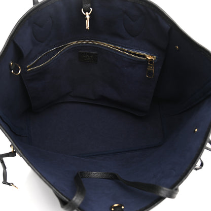 Louis Vuitton Empreinte Monogram Giant Neverfull MM Black 9 of 17