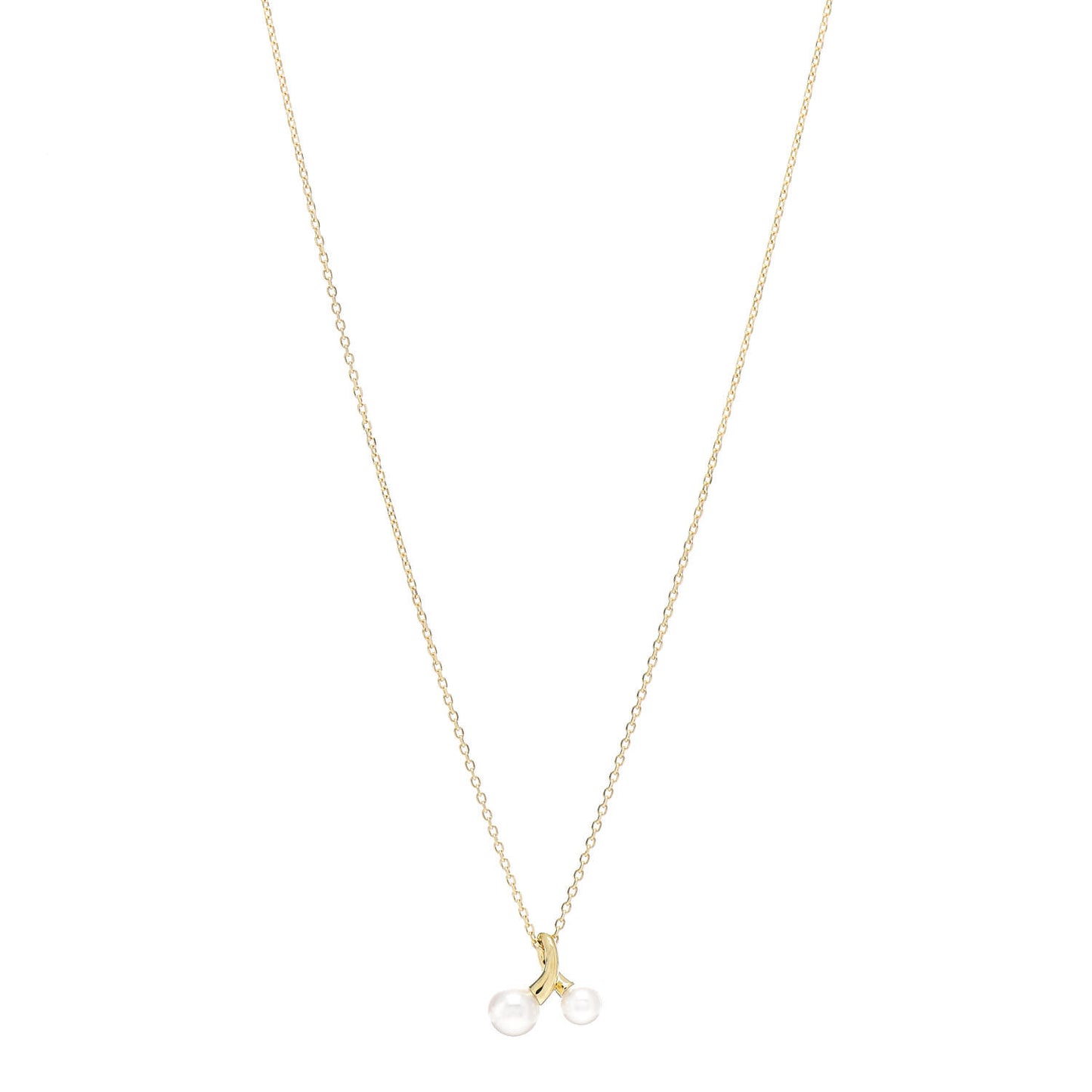 18K Yellow Gold Akoya Pearl 4-5mm Pendant Necklace