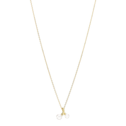 Mikimoto 18K Yellow Gold Akoya Pearl 4-5mm Pendant Necklace 1 of 5