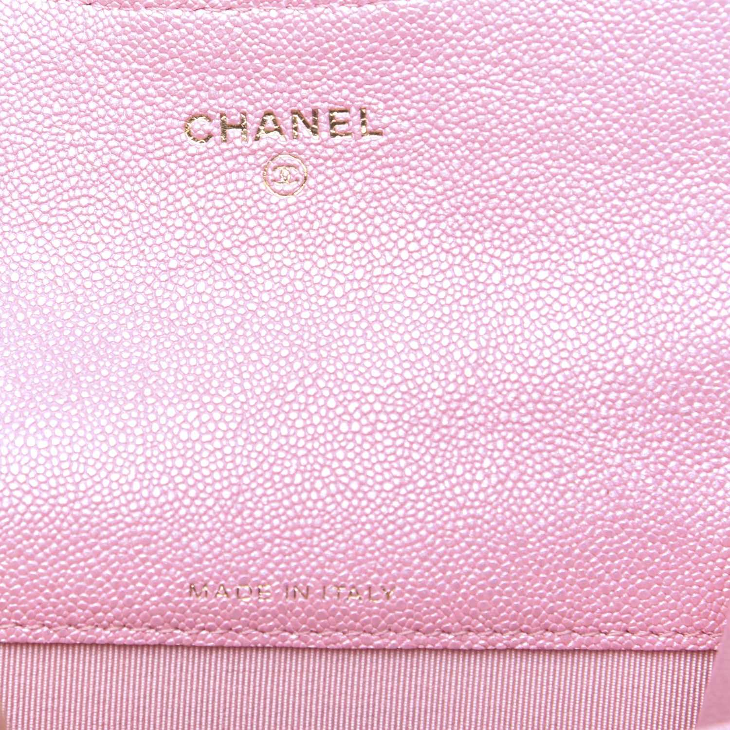 Chanel Iridescent Caviar Quilted Flap Card Holder Rose Pink 16 of 20