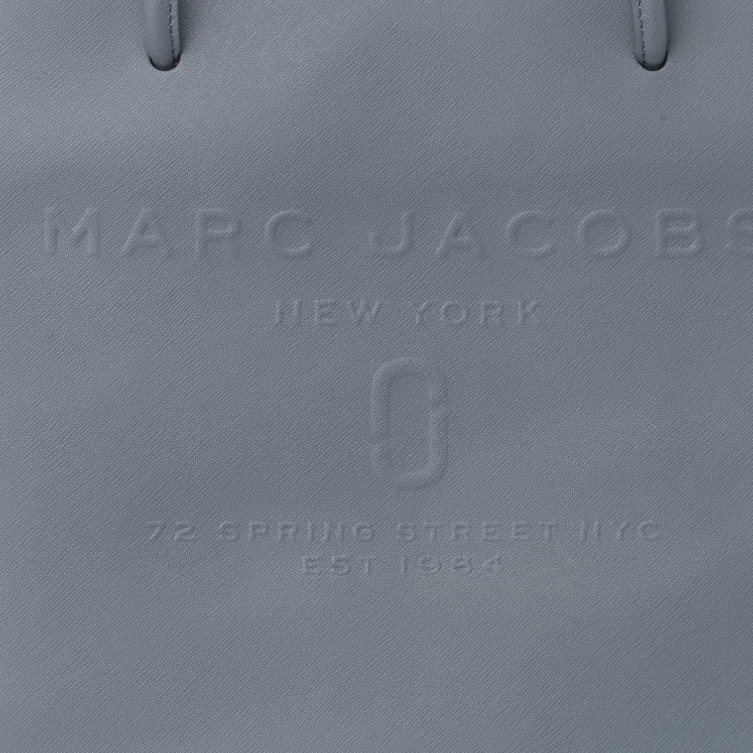 Marc Jacobs Calfskin Embossed Logo East West Shopper Tote Blue 9 of 11