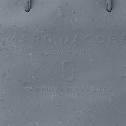 Marc Jacobs Calfskin Embossed Logo East West Shopper Tote Blue 9 of 11