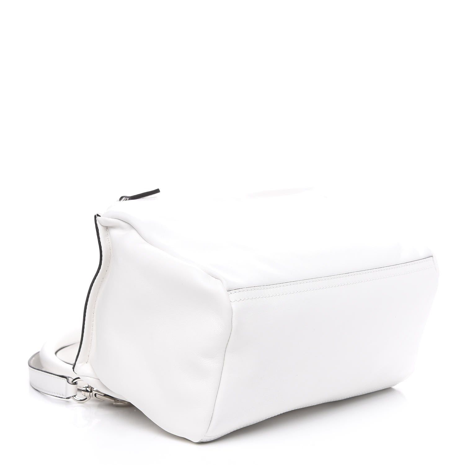 Givenchy Calfskin Velvet Logo Small Pandora White 3 of 9