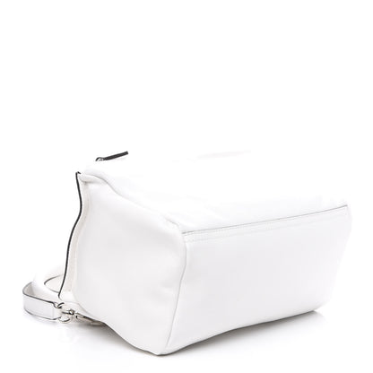 Givenchy Calfskin Velvet Logo Small Pandora White 3 of 9