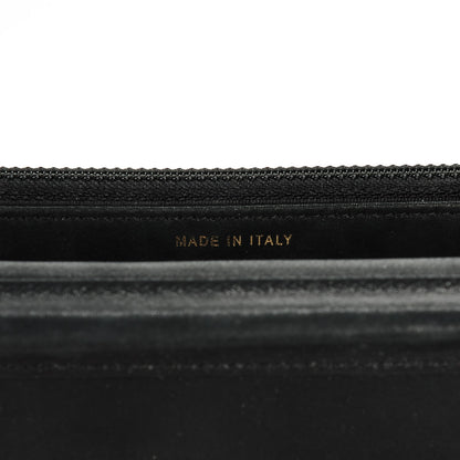 Chanel Python Iridescent Calfskin Wallet On Chain WOC Gold Black 7 of 8