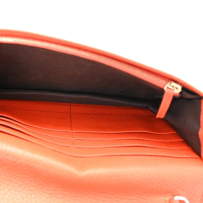 Gucci Pebbled Calfskin Soho Wallet On Chain Sun Orange 5 of 9
