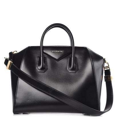 Givenchy Shiny Lord Calfskin Medium Antigona Black 1 of 10