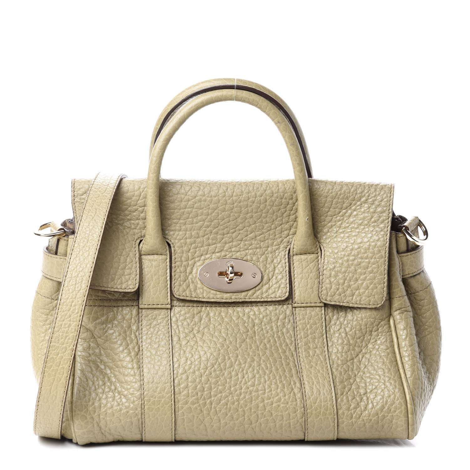 Mulberry Shrunken Calfskin Small Bayswater Beige 1 of 11